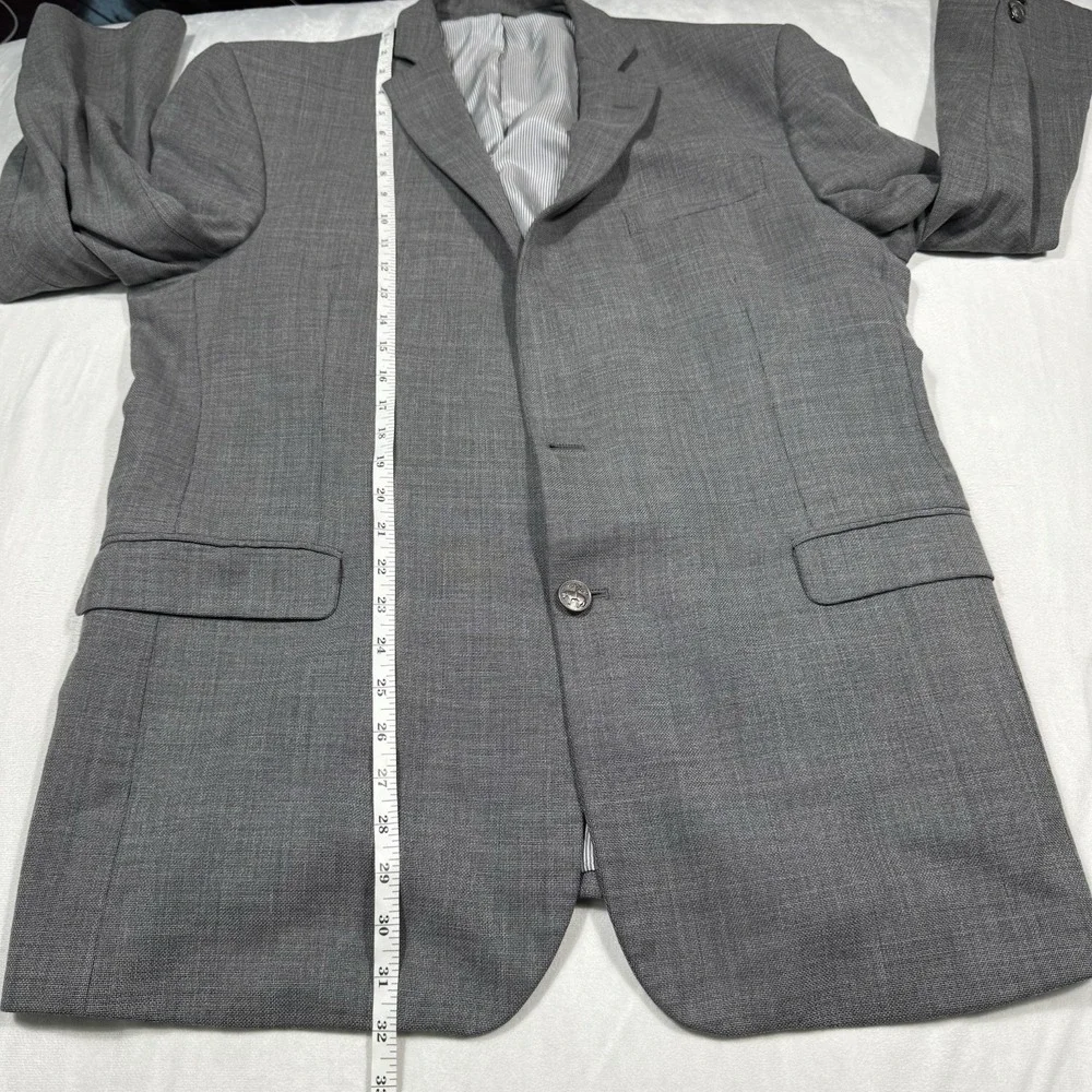 Brooks Brothers Explorer Regent Fit Blazer Mens 44L Gray 88%‎ Wool